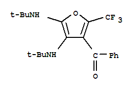 Methanone,[4,5-bis[(1,1-dimethylethyl)amino]-2-(trifluoromethyl)-3-furanyl]phenyl- Structure,845965-06-2Structure