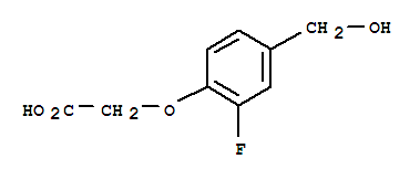 Acetic acid,[2-fluoro-4-(hydroxymethyl)phenoxy]-(9ci) Structure,846046-30-8Structure