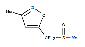 Isoxazole, 3-methyl-5-[(methylsulfinyl)methyl]-(9ci) Structure,84654-08-0Structure