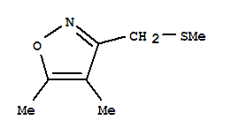 Isoxazole, 4,5-dimethyl-3-[(methylthio)methyl]-(9ci) Structure,84654-45-5Structure