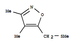 Isoxazole, 3,4-dimethyl-5-[(methylthio)methyl]-(9ci) Structure,84654-46-6Structure