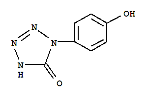 1-(4-Hydroxyphenyl)-1,2-dihydro-5h-tetrazol-5-one Structure,847606-94-4Structure