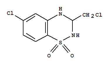 1,1-Dioxide-6-chloro-3-(chloromethyl)-3,4-dihydro-2h-1,2,4-benzothiadiazine Structure,847997-88-0Structure