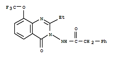 Benzeneacetamide,n-[2-ethyl-4-oxo-8-(trifluoromethoxy)-3(4h)-quinazolinyl]- Structure,848027-36-1Structure