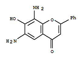 4H-1-benzopyran-4-one,6,8-diamino-7-hydroxy-2-phenyl-(9ci) Structure,848470-38-2Structure