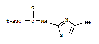 Tert-butyl 4-methylthiazol-2-ylcarbamate Structure,848472-44-6Structure