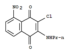 1,4-Naphthalenedione,3-chloro-5-nitro-2-(propylamino)- Structure,848731-38-4Structure