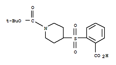 2-{[1-(Tert-Butoxycarbonyl)piperidin-4-yl]-sulfonyl}benzoic acid Structure,849035-97-8Structure