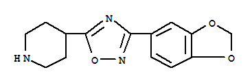 5-[5-(Piperidin-4-yl)-1,2,4-oxadiazol-3-yl]-1,3-benzodioxole Structure,849925-04-8Structure