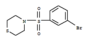 4-(3-Bromo-benzenesulfonyl)-thiomorpholine Structure,850349-32-5Structure