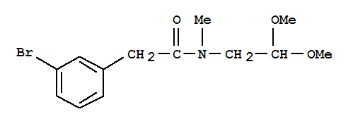 2-(3-Bromo-phenyl)-n-(2,2-dimethoxy-ethyl)-n-methyl-acetamide Structure,850349-40-5Structure