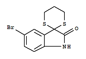 5-Bromo-3,3-(propylenedithio)-1,3-dihydro-indole-2-one Structure,850349-48-3Structure