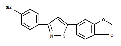 5-(Benzo[d][1,3]dioxol-5-yl)-3-(4-bromophenyl)isothiazole Structure,850349-76-7Structure