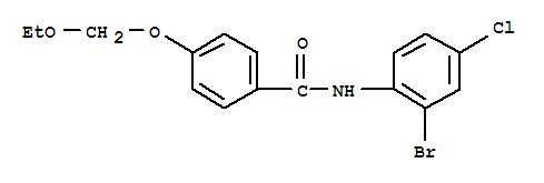 N-(2-bromo-4-chlorophenyl)-4-(ethoxymethoxy)benzamide Structure,850349-78-9Structure