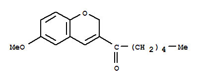 1-(6-Methoxy-2h-chromen-3-yl)-hexan-1-one Structure,850350-12-8Structure