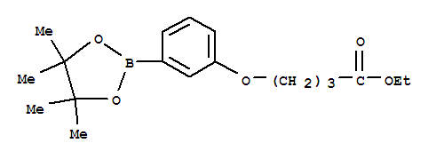 4-[3-(4,4,5,5-Tetramethyl-[1,3,2]dioxaborolan-2-yl)-phenoxy]-butyric acid ethyl ester Structure,850411-09-5Structure