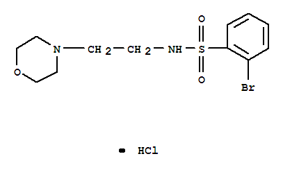 2-Bromo-n-(2-morpholin-4-yl-ethyl)-benzenesulfonamide hydrochloride Structure,850411-16-4Structure