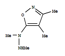 Isoxazole, 5-(1,2-dimethylhydrazino)-3,4-dimethyl-(9ci) Structure,85053-79-8Structure