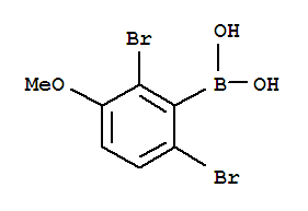 (2,6-Dibromo-5-methoxy)benzeneboronic acid Structure,850567-93-0Structure