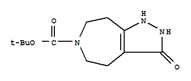 2,3,4,5,7,8-Hexahydro-3-oxo-pyrazolo[3,4-d]azepine-6(1H)-carboxylic acid, t-butyl ester Structure,851376-80-2Structure