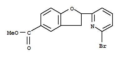 2-(6-Bromo-pyridin-2-yl)-2,3-dihydro-Benzofuran-5-carboxylic acid methyl ester Structure,851777-28-1Structure