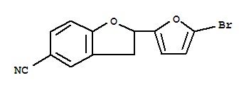 2-(5-Bromo-furan-2-yl)-2,3-dihydro-Benzofuran-5-carbonitrile Structure,851777-31-6Structure