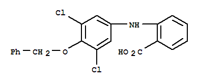 Benzoic acid,2-[[3,5-dichloro-4-(phenylmethoxy)phenyl]amino]- Structure,851961-82-5Structure