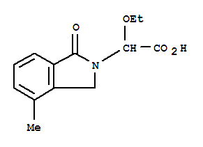 2H-isoindole-2-acetic acid,-alpha--ethoxy-1,3-dihydro-4-methyl-1-oxo- Structure,854762-50-8Structure