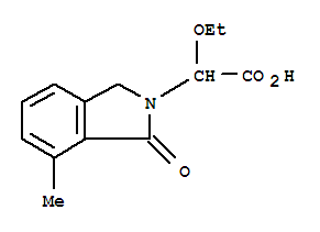 2H-isoindole-2-acetic acid,-alpha--ethoxy-1,3-dihydro-7-methyl-1-oxo- Structure,854762-60-0Structure