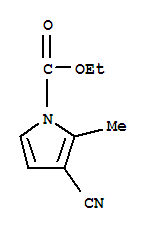 1-Pyrrolecarboxylic acid,3-cyano-2-methyl-,ethyl ester (3ci) Structure,856120-96-2Structure