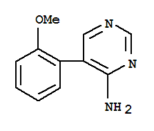 Pyrimidine, 4-amino-5-[o-methoxyphenyl]- (5ci) Structure,856974-25-9Structure