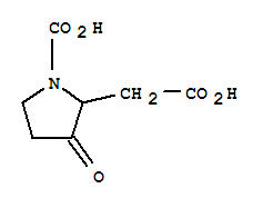 2-Pyrrolidineacetic acid,1-carboxy-3-oxo- Structure,857205-87-9Structure