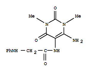 Uracil, 6-amino-5-(2-anilinoacetamido)-1,3-dimethyl- (5ci) Structure,857474-92-1Structure