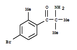 1-Propanone,2-amino-1-(4-bromo-2-methylphenyl)-2-methyl- Structure,857732-03-7Structure