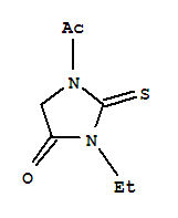 Hydantoin,1-acetyl-3-ethyl-2-thio-(5ci) Structure,857765-66-3Structure