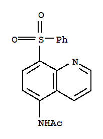 Quinoline, 5-acetamido-8-(phenylsulfonyl)- (4ci) Structure,858277-12-0Structure