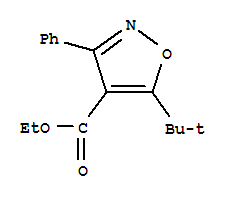 Ethyl 5-(2-methyl-2-propanyl)-3-phenyl-1,2-oxazole-4-carboxylate Structure,858490-10-5Structure