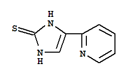 4-Pyridin-2-yl-1,3-dihydro-imidazole-2-thione Structure,858513-34-5Structure