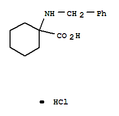 1-Benzylamino-cyclohexanecarboxylic acid hydrochloride Structure,859927-91-6Structure