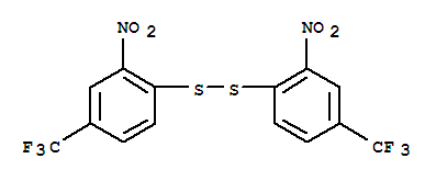 Disulfide,bis[2-nitro-4-(trifluoromethyl)phenyl] Structure,860-39-9Structure