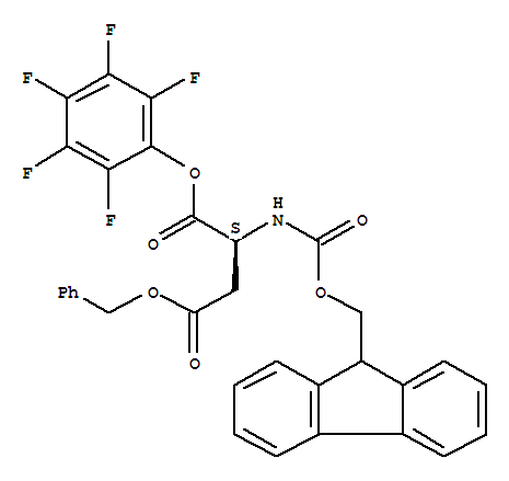 Fmoc-l-aspartic acid β-benzyl ester α-pentafluorophenyl ester Structure,86061-03-2Structure