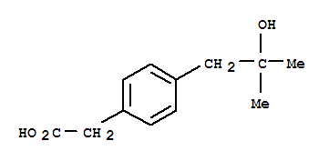 Benzeneacetic acid,4-(2-hydroxy-2-methylpropyl)-(9ci) Structure,861448-74-0Structure