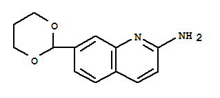 2-Quinolinamine,7-(1,3-dioxan-2-yl)-(9ci) Structure,863549-16-0Structure