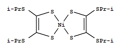 (Sp-4-1)-bis[1,2-bis[(1-methylethyl)thio]-1,2-ethenedithiolato]-nickel Structure,863678-76-6Structure