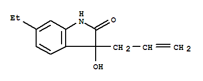 3-Allyl-6-ethyl-3-hydroxy-1,3-dihydro-indol-2-one Structure,864685-15-4Structure