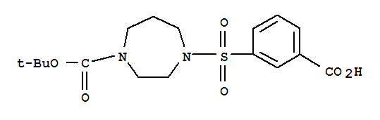 4-(3-Carboxy-benzenesulfonyl)-[1,4]diazepane-1-carboxylic acid tert-butyl ester Structure,864685-22-3Structure