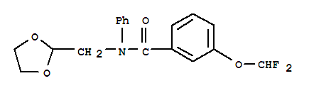 N-((1,3-dioxolan-2-yl)methyl)-3-(difluoromethoxy)-n-phenylbenzamide Structure,864685-32-5Structure