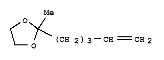 1,3-Dioxolane, 2-methyl-2-(4-pentenyl)-(9ci) Structure,86646-44-8Structure