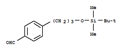 4-[3-[[(1,1-Dimethylethyl)dimethylsilyl]oxy]propyl]benzaldehyde Structure,866815-84-1Structure