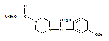 2-(4-Boc-piperazinyl)-2-(3-methoxy-phenyl)acetic acid Structure,868151-10-4Structure